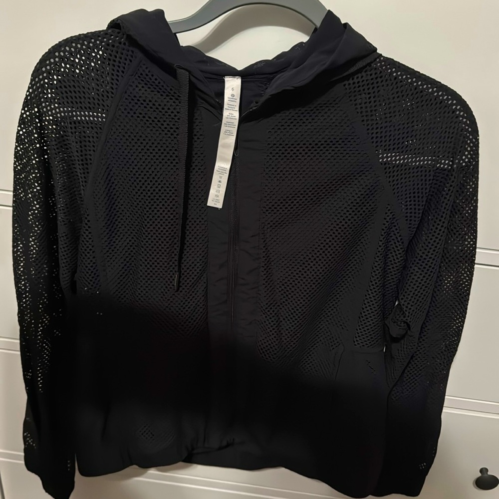 lululemon athletica Black Mesh Jacket